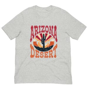 Arizona Desert Retro Graphic Tee Southwest Desert Shirt