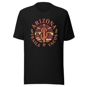 Arizona Trails and Tacos Funny Outdoor Graphic Tee